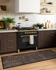 Blackthorn Charcoal & Amber Rug by Morris & Co.