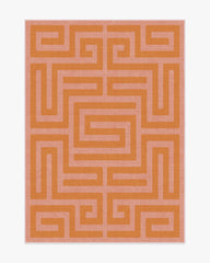Maze Pink & Orange Flatwoven Rug