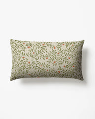 Waverly Natural & Green Woven Throw Pillow