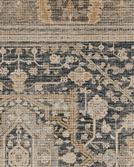 Zahra Ink & Vintage Citron Flatwoven Rug