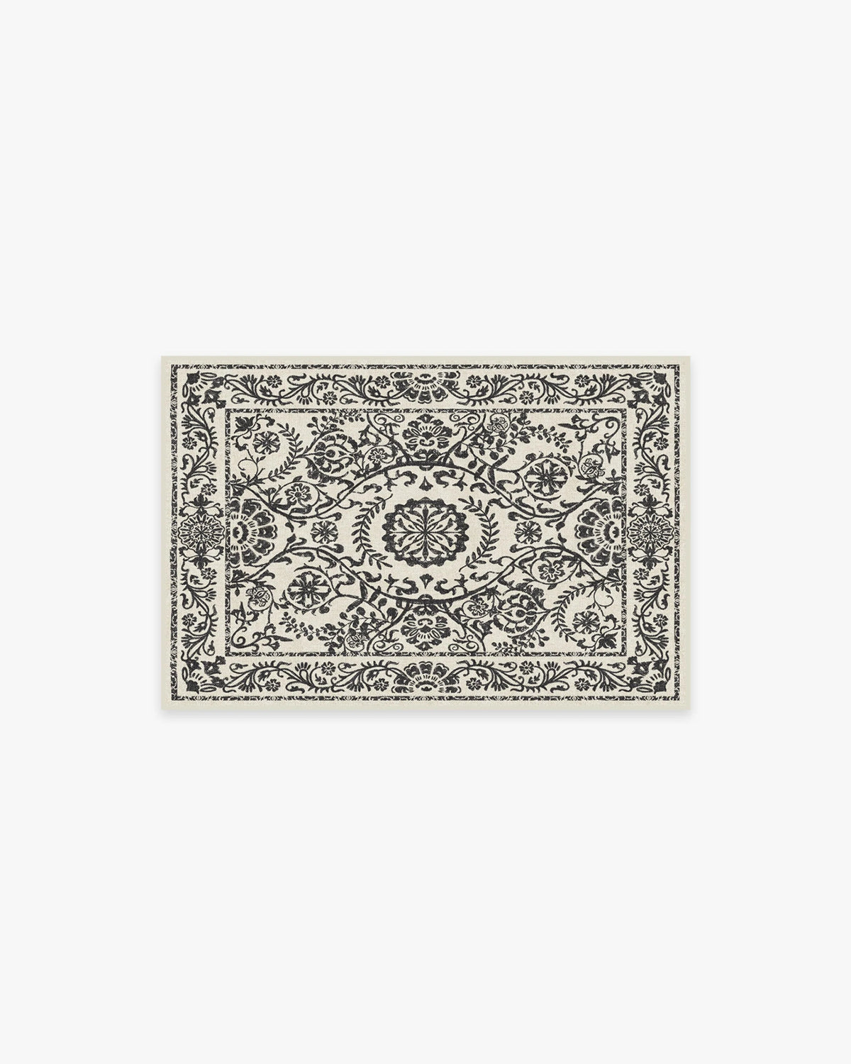 Delphina Black & White Flatwoven Rug