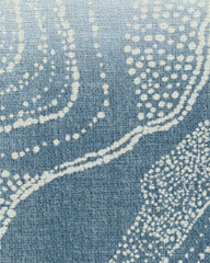 Adorned Soft Blue Flatwoven Rug by Malene Barnett