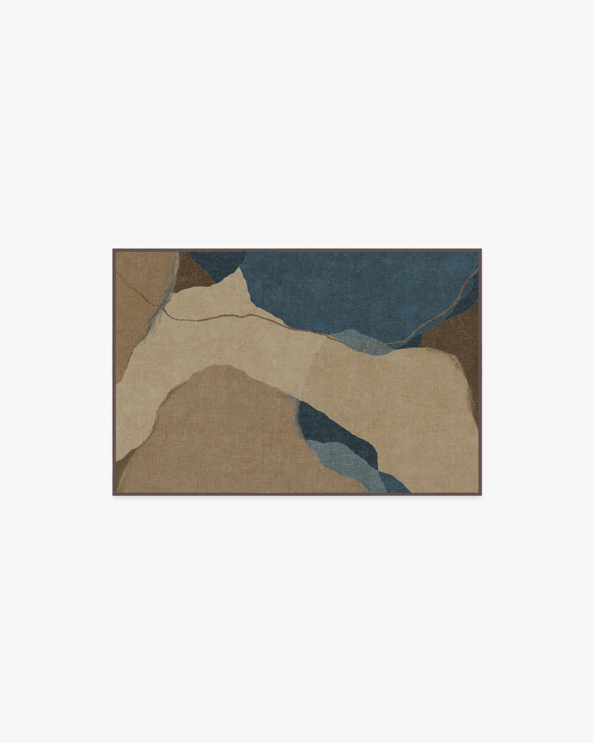 Loire Natural Denim Blue Flatwoven Rug by Nina Takesh