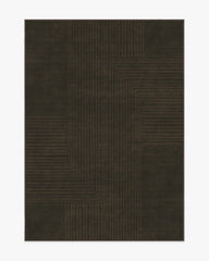 Bel Air Dark Chocolate Flatwoven Rug by The Hiltons