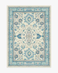 Calabria Cream & Light Blue Rug