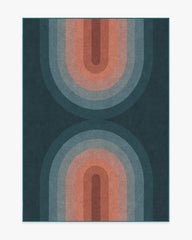 Absida Teal Flatwoven Rug