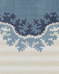 Oxbow Indigo Flatwoven Rug by Sanderson