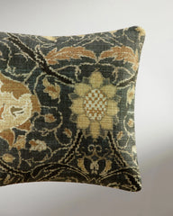 Montreal Charcoal Woven Lumbar Throw Pillow by Morris & Co.