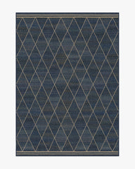Harlequin Trellis Natural Navy Re-Jute Rug