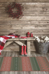 Fair Isle Multicolor Flatwoven Rug