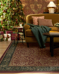 Acorn Amber Red Flatwoven Rug by Morris & Co.