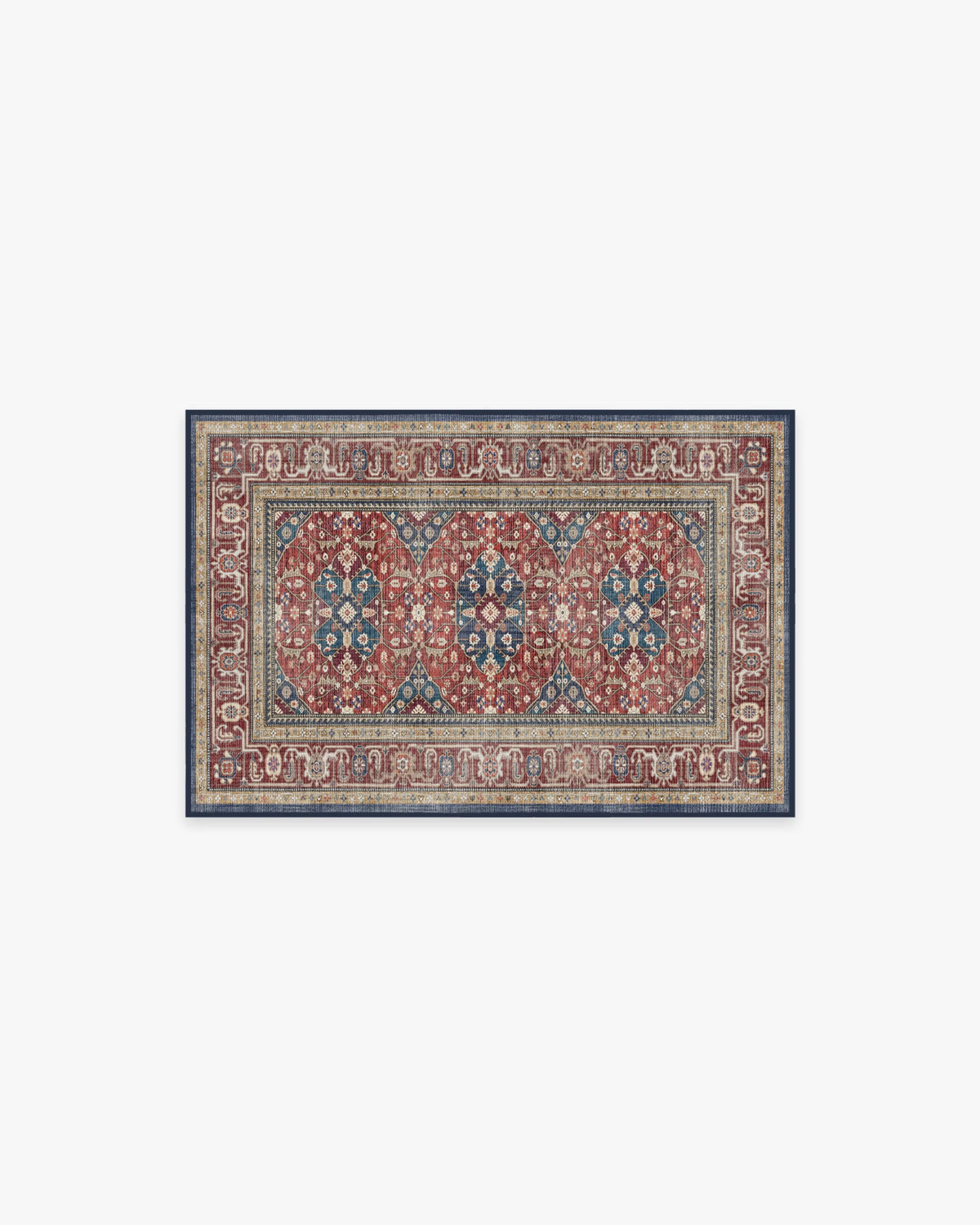 Alessia Royal Red Flatwoven Rug