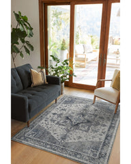 Kira Stone Blue Flatwoven Rug