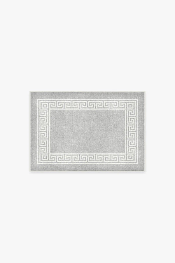 Rhodes Light Grey Bath Mat