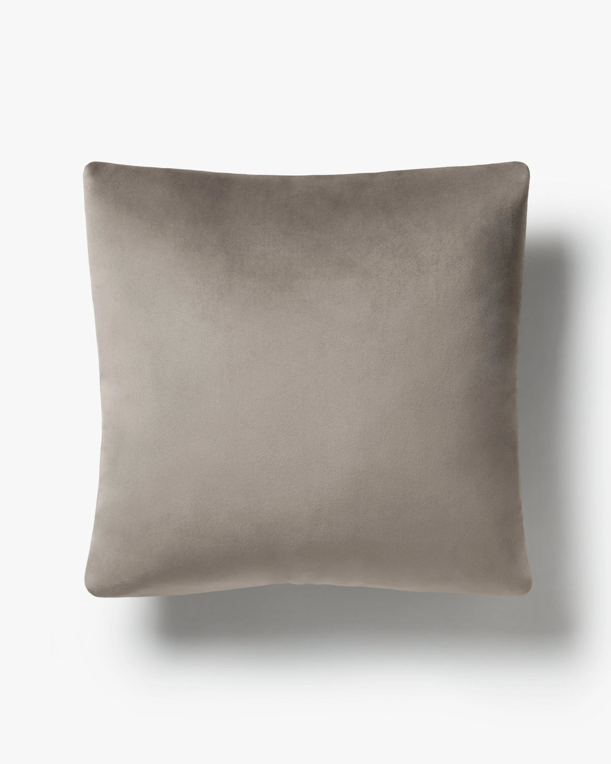 Grey Velvet Throw Pillow