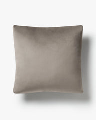 Grey Velvet Throw Pillow