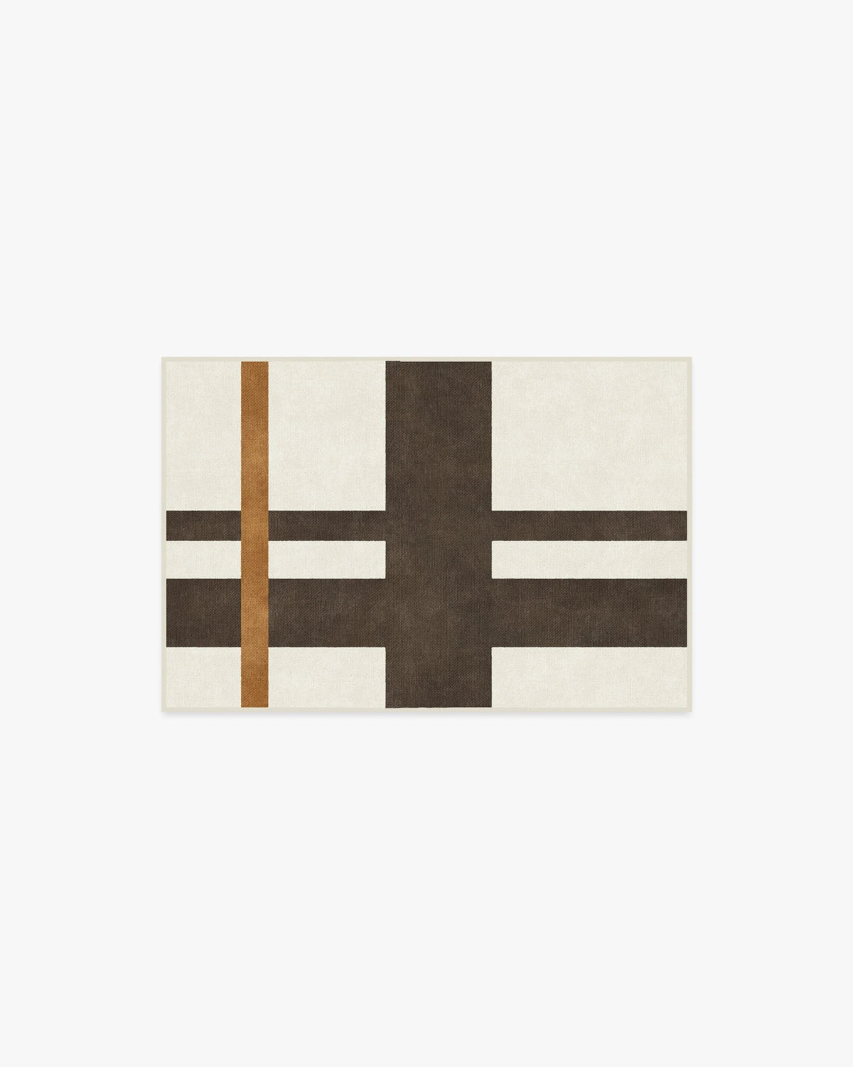 Scala Ivory & Brown Flatwoven Rug by The Local Project