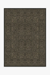 Bluebell Soft Black Flatwoven Rug by Morris & Co.