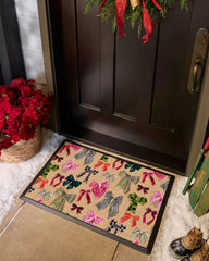 Festive Bows Multicolor Doormat