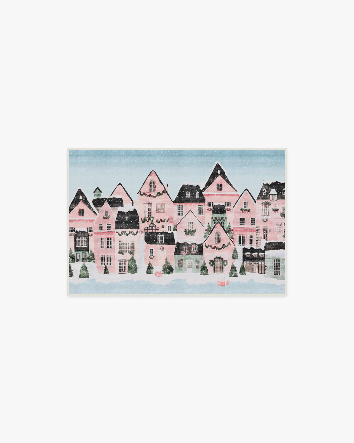 Noelle Village Pink Flatwoven Rug