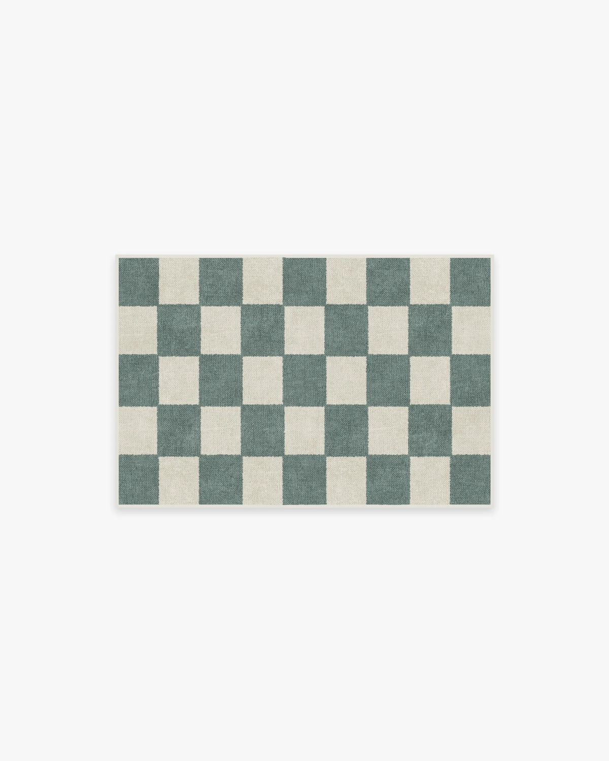 Jaque Checkered Slate Green Flatwoven Rug