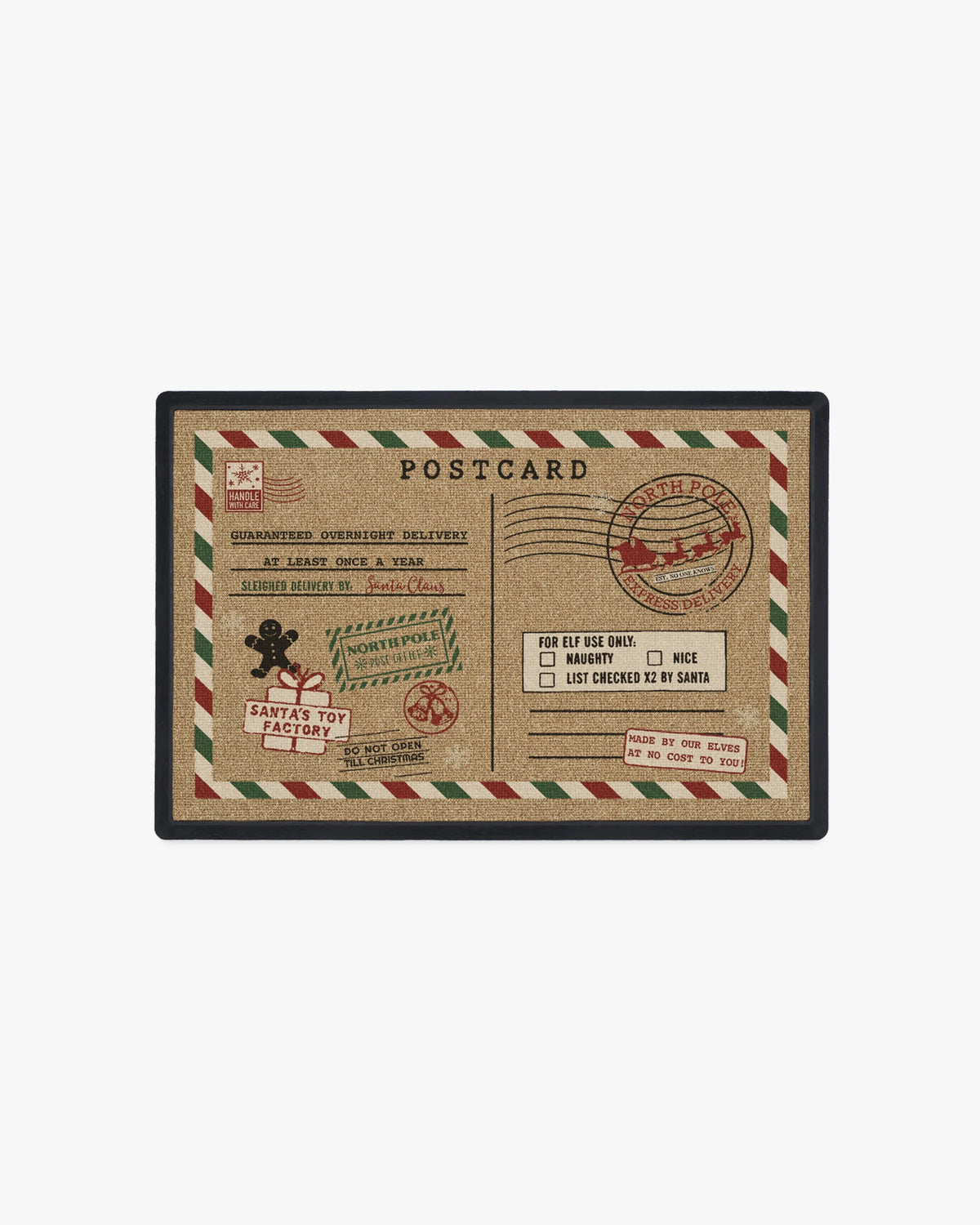 Christmas Postcard Doormat