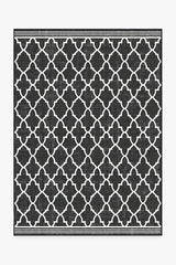 Varia Trellis Black Outdoor Rug