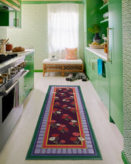 Ambroeus Royal Plum Flatwoven Rug by Iris Apfel