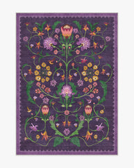 Protea Plum Rug by Iris Apfel