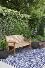 Fontaine Delft Blue Outdoor Rug