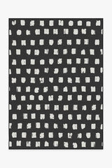 Cobblestone Black Outdoor Rug