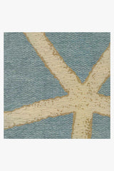 Starfish Pale Blue Flatwoven Rug
