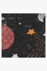 Outer Space Black Flatwoven Rug