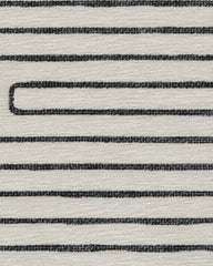 Labyrinth Black & Ivory Flatwoven Rug by Jonathan Adler
