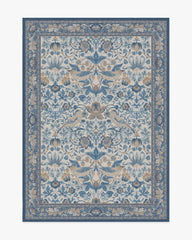 Strawberry Thief Indigo & Ivory Rug by Morris & Co.