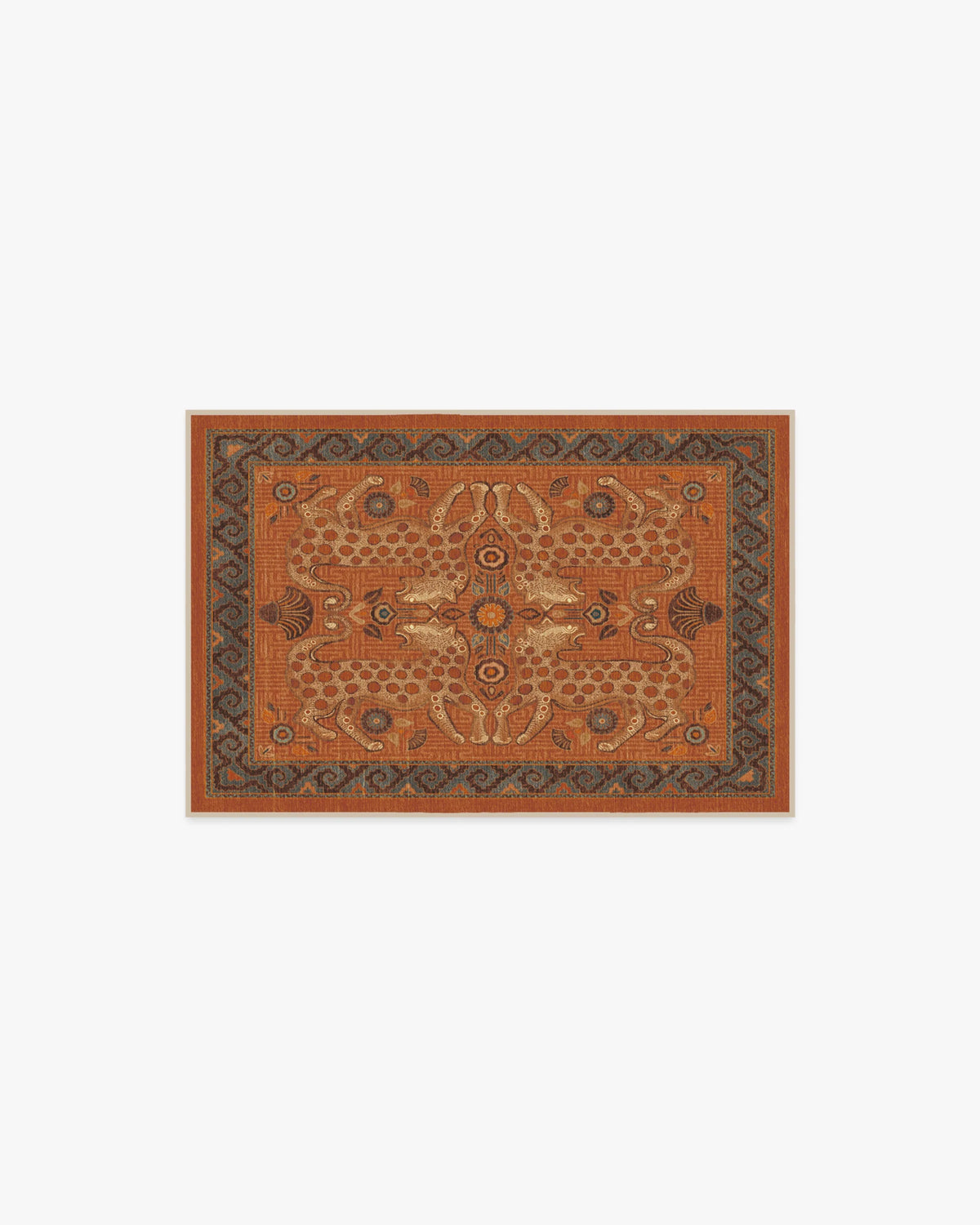 Eartha Terracotta Flatwoven Rug by Justina Blakeney