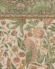 Strawberry Thief Sage & Rose Flatwoven Rug by Morris & Co.
