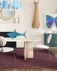Inkdrop Burgundy Rug by Jonathan Adler