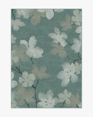 Magnolia Teal Flatwoven Rug