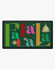 Fa La La Green Large Doormat