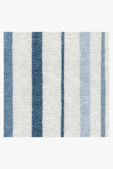 Harbor Stripe Blue Bath Mat