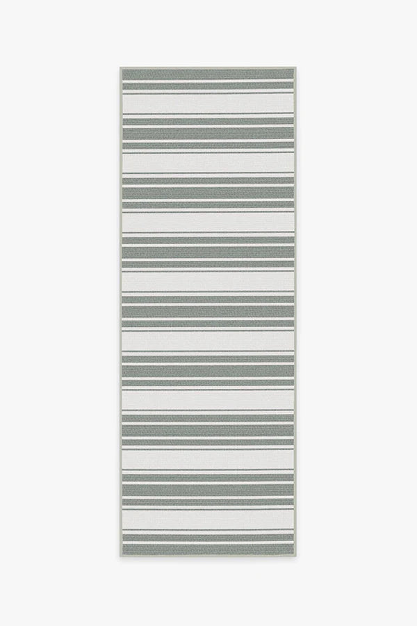 Marina Stripe Grey Outdoor Rug