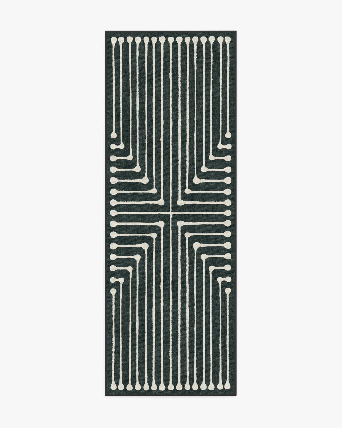 Inkdrop Charcoal Rug by Jonathan Adler