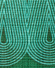 Pompidou Green Woven Throw Pillow by Jonathan Adler
