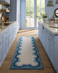Oxbow Indigo Flatwoven Rug by Sanderson