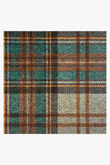 Dress Stewart Tartan Khaki Flatwoven Rug