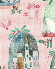 Snow Globes Pink Doormat