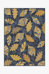 Aurelia Navy Gold Flatwoven Rug