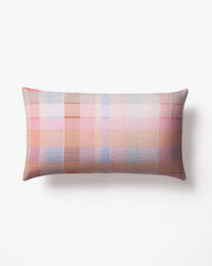 Charlotte Plaid Multicolor Woven Throw Pillow