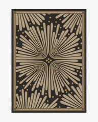 Gatsby Black & Gold Flatwoven Rug by Jonathan Adler